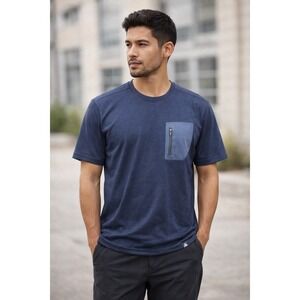 Men's Ski-Doo BC Series Pocket T-Shirt‎ Navy - 2XL